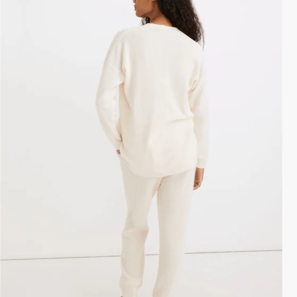 Madewell (XL) Asherton Waffle Henley Sweater - Picture 3 of 7